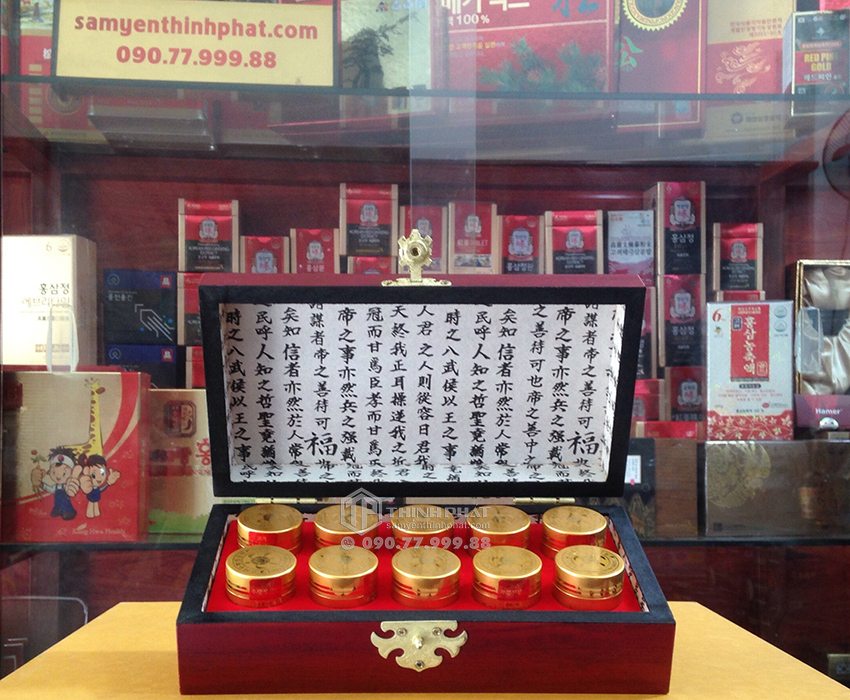 An cung ngưu Cheong Sim Won hộp gỗ 10 viên
