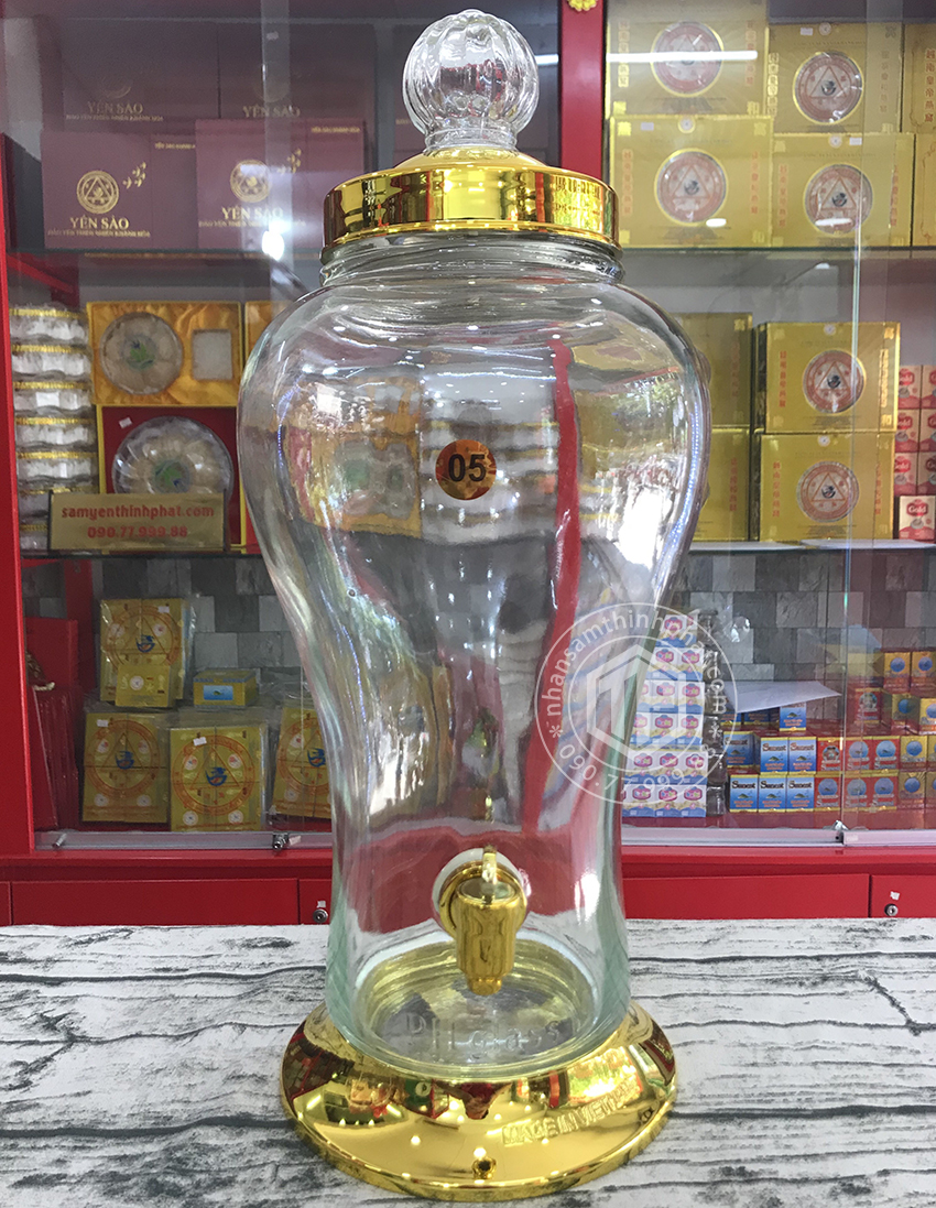 Bình ngâm sâm tươi Việt Nam 5 lít