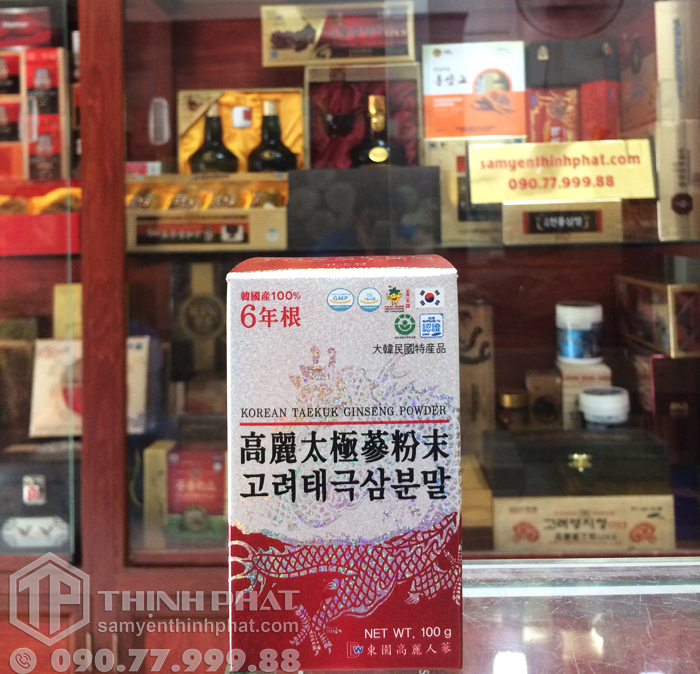 Bột hồng sâm 100% Hàn Quốc Dongil lọ 100g