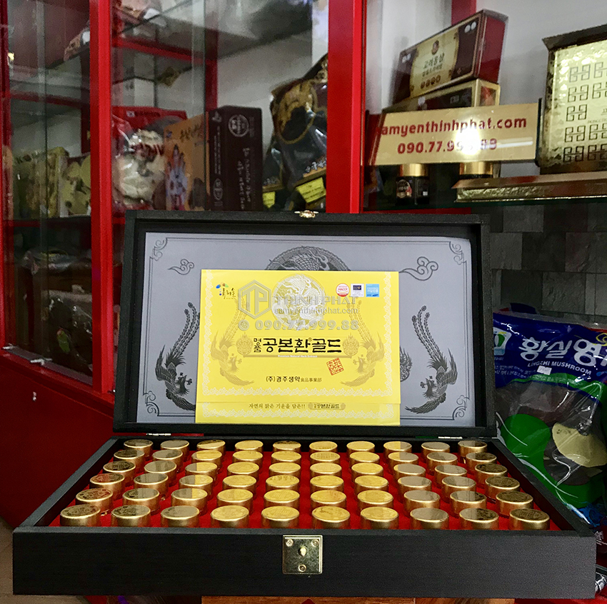 Viên Đông Trùng Hạ Thảo Hàn Quốc hộp gỗ 60 viên