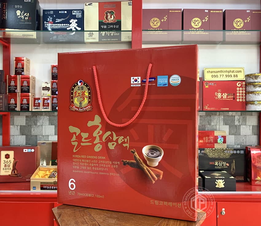 Nước Hồng Sâm 6 Năm Korea Red Ginseng Drink Sobek chính hãng Hàn Quốc
